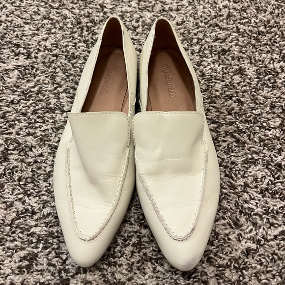 Madewell Shoes - Madewell Cream Leather Loafers